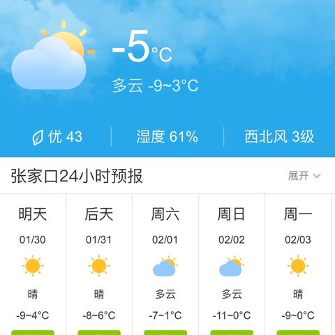 未来3天天气预报（很准的天气预报）