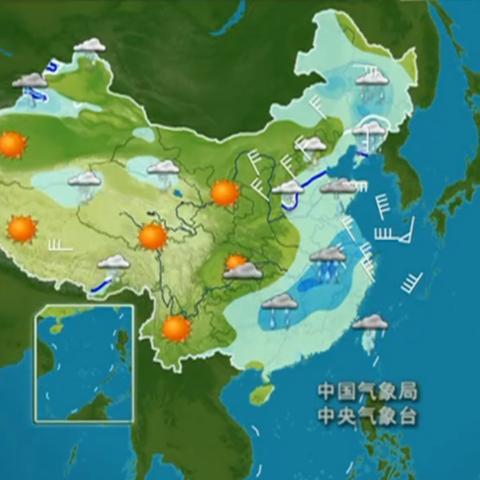 天气预报全国气象图（全国天气图实时地图）